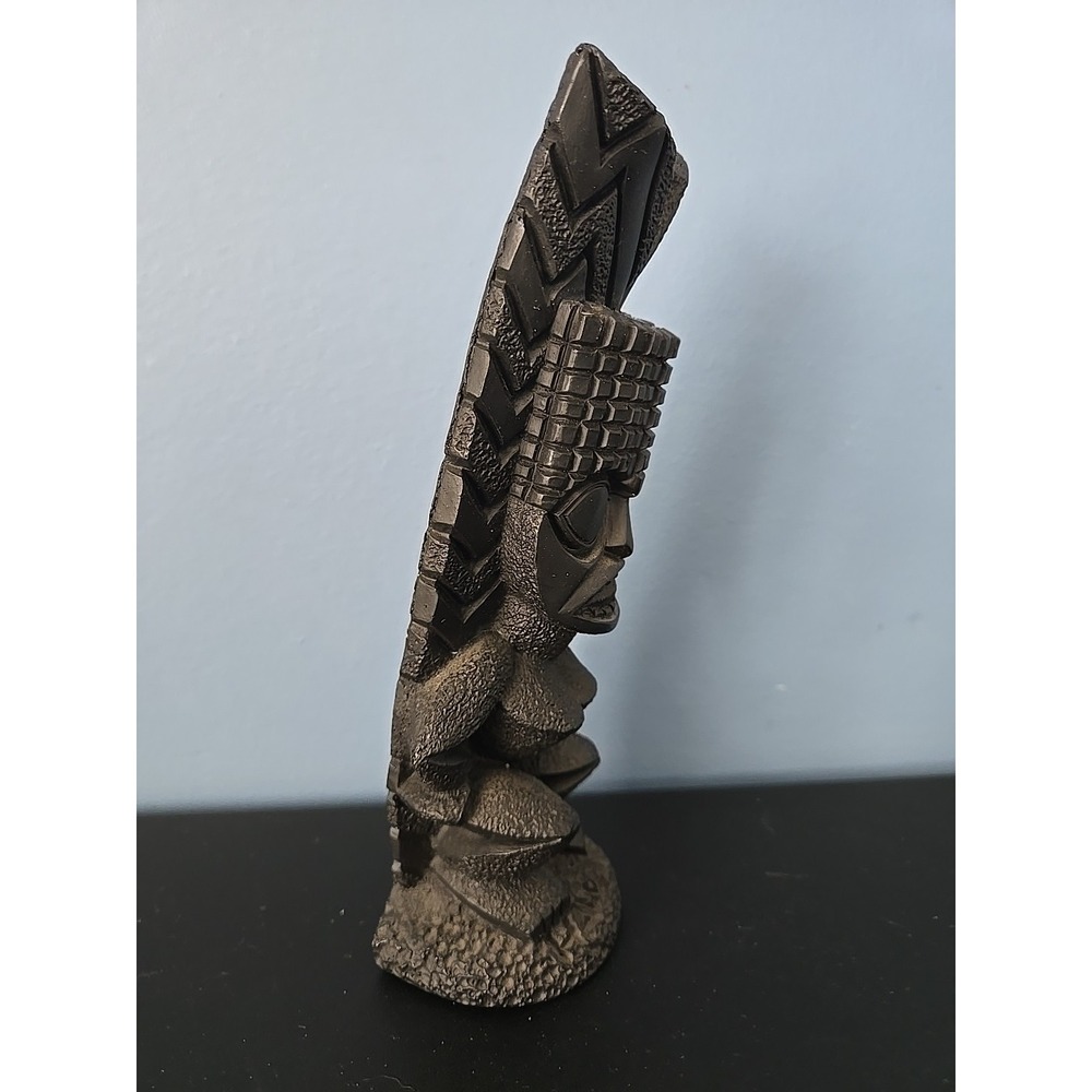 Coco Joes Kanaloa Ancient Polynesian Black Lava Tiki Statue Hawaii‎ 8" - Picture 4 of 9